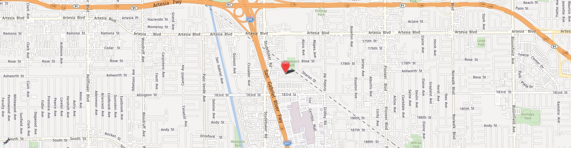 Location Map: 18000 Studebaker Rd Cerritos, CA 90703