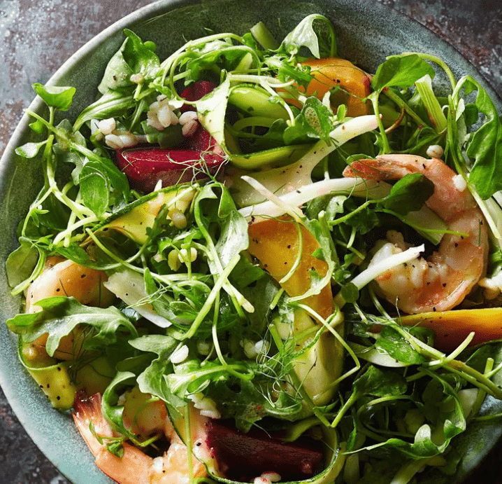 Beet and Shrimp Winter Salad